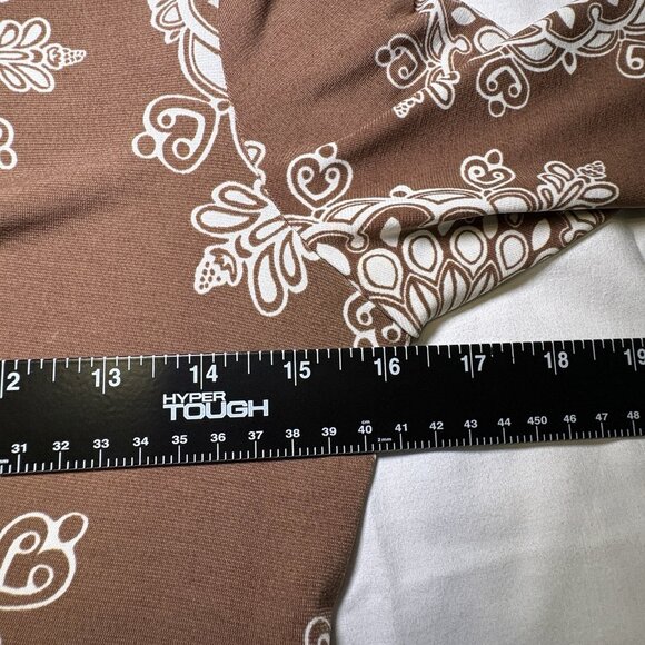 INC International Concepts Womens Babydoll Dress Medium Y2K Boho Floral Abstract - Picture 5 of 9